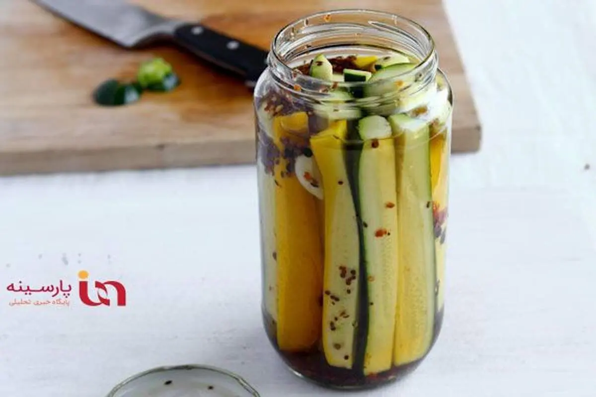 طرز تهیه ترشی کدو سبز