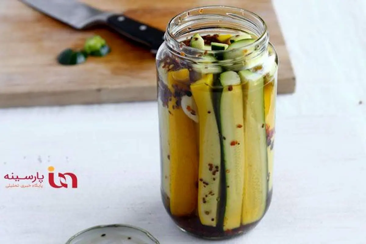 طرز تهیه ترشی کدو سبز