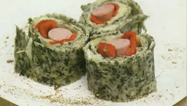 کرپ اسفناج شکم پر