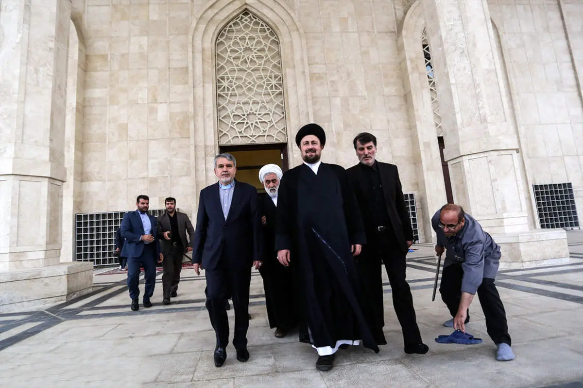 در حاشیه دیدار صالحی امیری با حسن خمینی