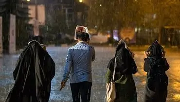 یک عصر بارانی دلپذیر در تهران!