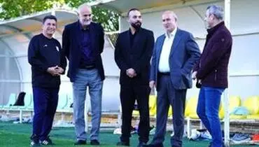 برگزاری سومین جلسه تمرینی تیم ملی فوتبال با حضور تاج