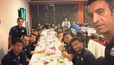 سلفی عنایتی با صبایی‌ها پیش از جدال با استقلال