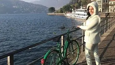 الناز شاکردوست، دوچرخه‌سواری و آبیِ آسمان/عکس