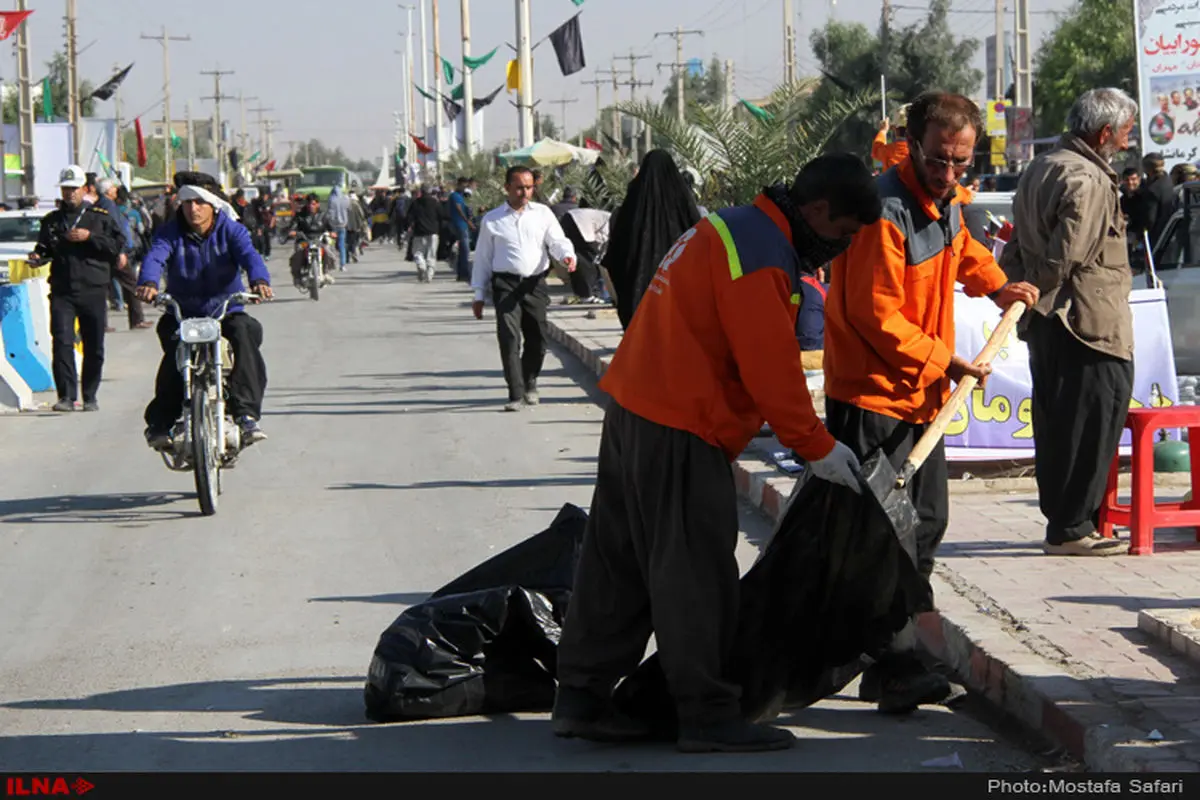 پاک سازی شهر مهران توسط خادمین حسینی