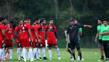 عکسی از تمرین تیم ملی فوتبال در مالزی