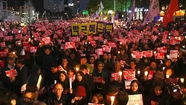 تجمع میلیونی مخالفان ریاست جمهوری در کره‌جنوبی