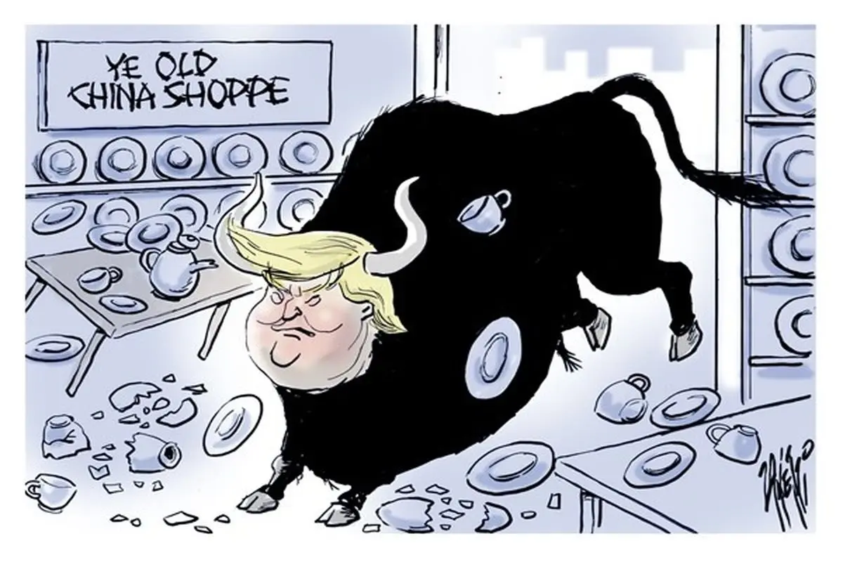 دونالد ترامپ به چین حمله کرد!؟/کاریکاتور