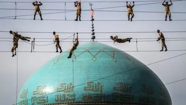 تمرین نظامی سربازان ایرانی در نشنال جئوگرافیک