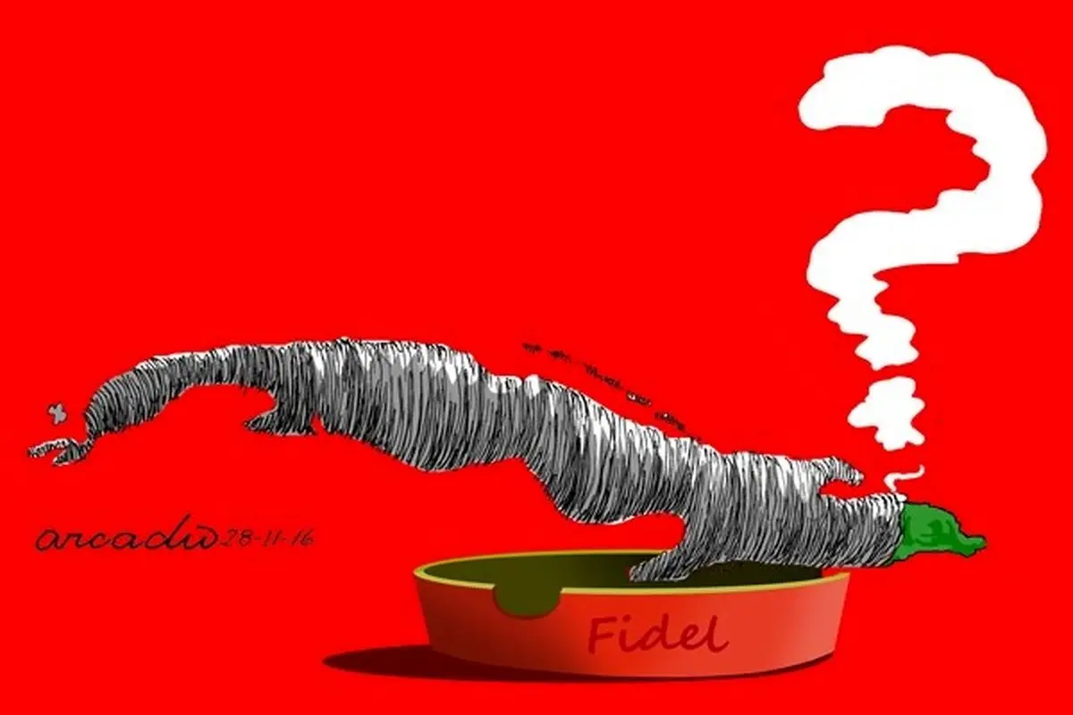 تصویر کوبا بعد از فیدل/ کارتون