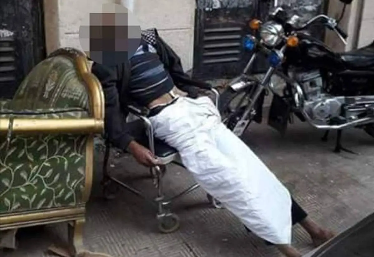 جنازه ای که سرگردان رها شد +عکس