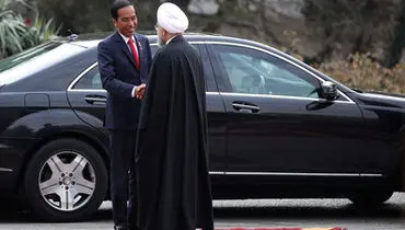 تصاویر استقبال رسمی روحانی از رییس جمهور اندونزی