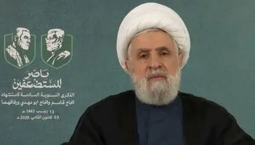 شیخ نعیم قاسم: سردار سلیمانی فرمانده محور مقاومت و از عشاق امام خمینی (ره) بود

