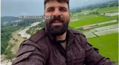 تجربه  ترسناک و متفاوت میلاد کرمی بر فراز دکل مخابراتی/ویدیو