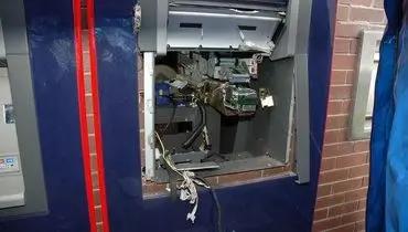 سرقت از دستگاه خودپرداز با انفجار کپسول گاز