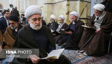 مراسم چهلمین روز درگذشت آیت الله موسوی اردبیلی در قم
