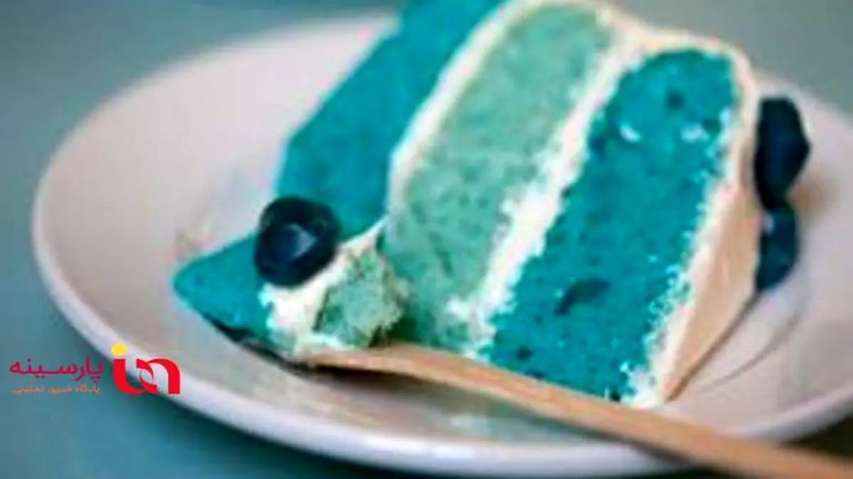 کیک وانیلی آبنباتی با تم زمستان+عکس