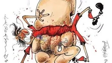نمایی متفاوت از دعوای برانکو و کیروش!/کاریکاتور