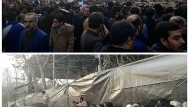 حضور دوستداران آیت الله هاشمی در مقابل دانشگاه تهران