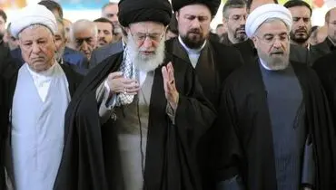 جای خالی آیت‌الله هاشمی پشت سر رهبر انقلاب+عکس