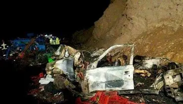 مرگ ۱۳ تبعه خارجی در تصادف ۲ خودرو در یزد +عکس
