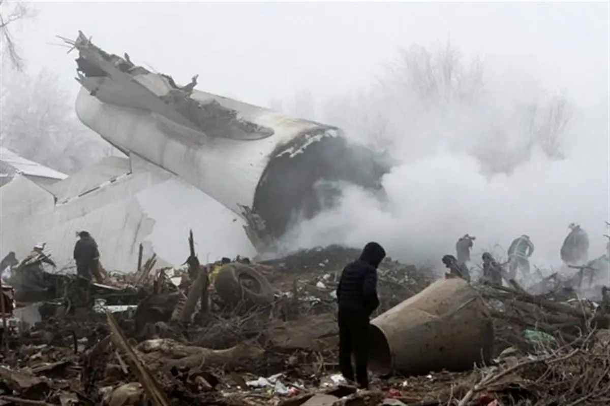 سقوط مرگبار هواپیمای ترکیه بر فراز منطقه مسکونی