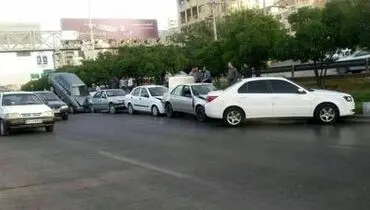 تصادف زنجیره‌ای در نوشهر