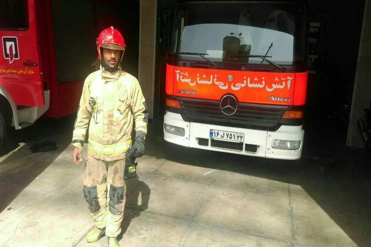 نخستین تصویر منتشرشده از شهید آتش‌نشان؛ بهنام میرزاخانی+عکس