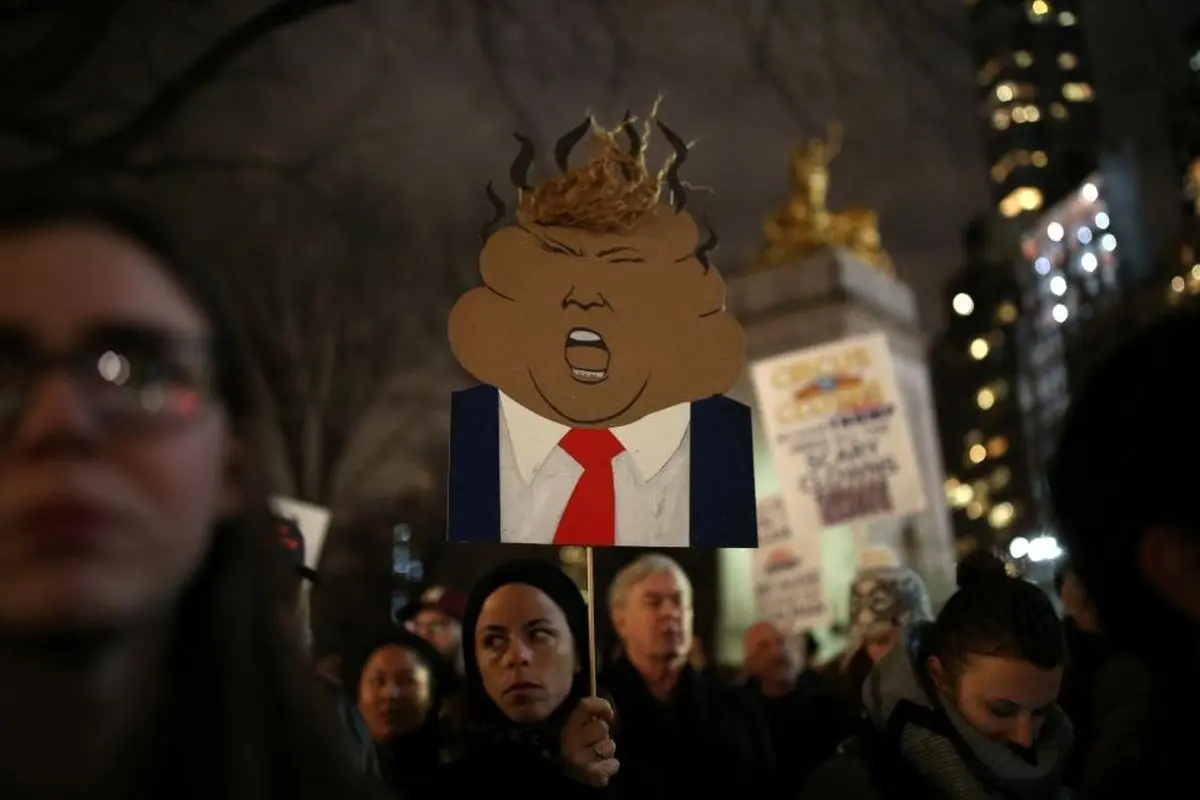 تظاهرات ضد ترامپ در آستانه مراسم تحلیف