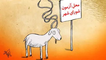 محل آزمون شورای شهر /کاریکاتور