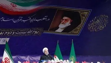 سخنرانی رییس‌جمهور در راهپیمایی ۲۲ بهمن