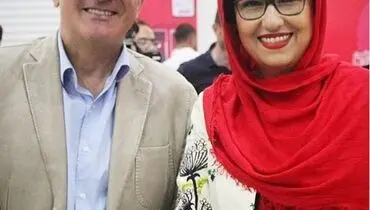بازیگر زن هوادار پرسپولیس کنار برانکو ایوانکوویچ+عکس