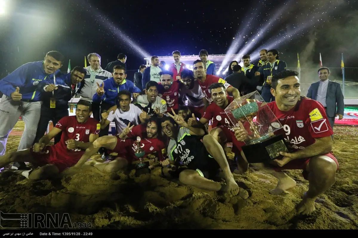 قهرمانی فوتبال ساحلی ایران در بوشهر