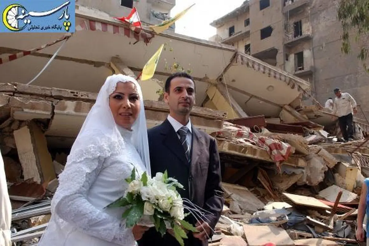 عکس:عروس و داماد لبنانی