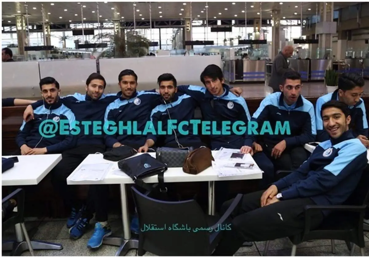استقلالی‌ها در فرودگاه، بدون منصوریان +عکس