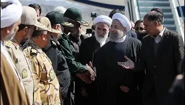 استقبال از روحانی در سفر به زاهدان/عکس