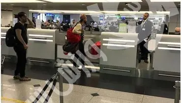 تصویری از رامین رضاییان در راه بازگشت به تهران