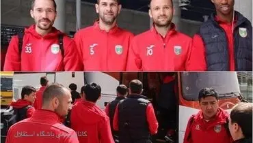 تصویری از ورود رقیب قرمزپوش استقلال به تهران
