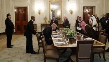 ضیافت ناهار ترامپ برای جانشین ولیعهد عربستان/عکس