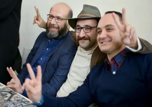شادی اوس موسی در کنار همسر دوم و جوانش+ عکس