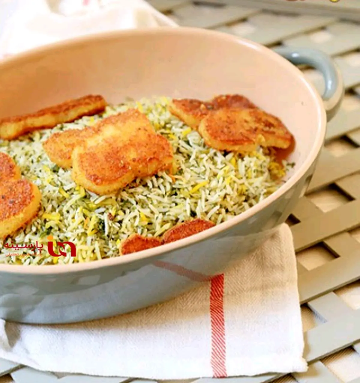 سبزی پلو ماهی مخصوص گیاهخواران