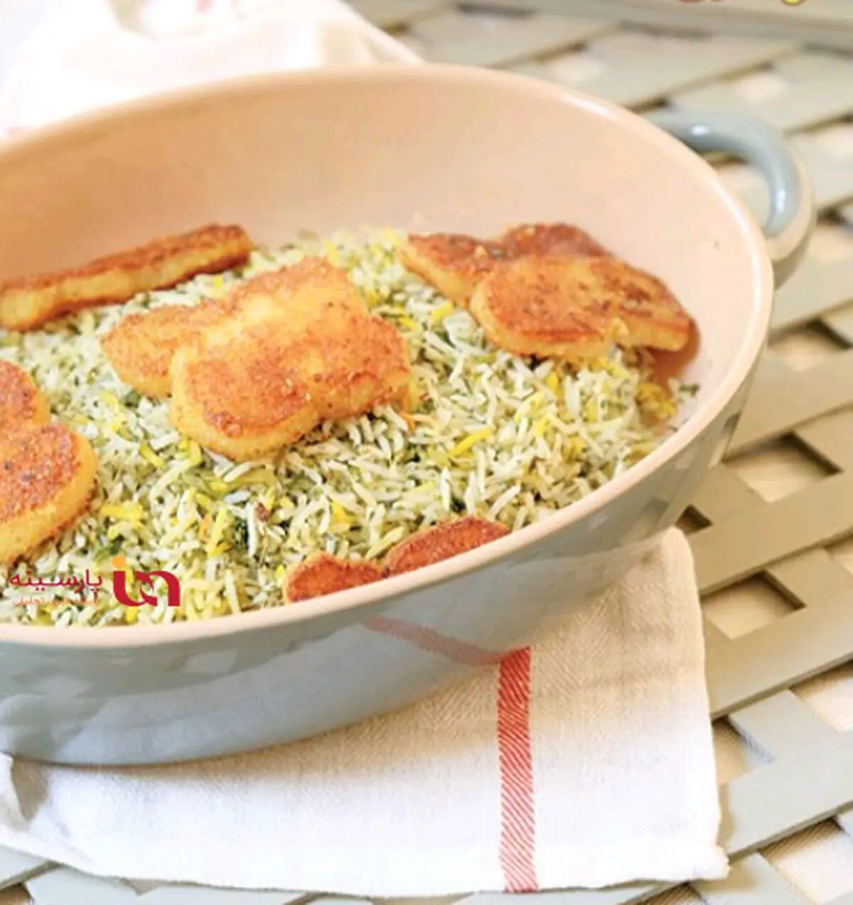 سبزی پلو ماهی مخصوص گیاهخواران