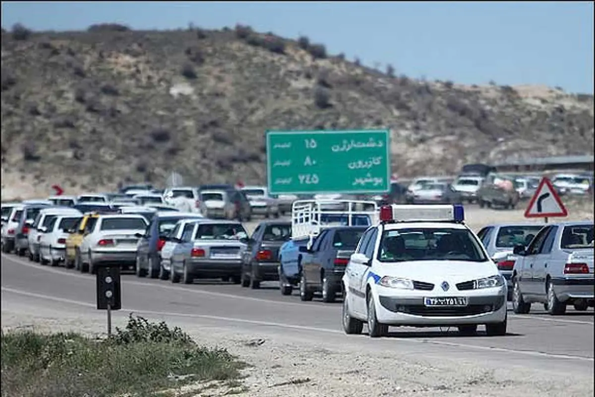 بارش باران در محورهای ۷ استان - ادامه ترافیک روان و اما پُر حجم