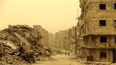 طوفان شن در حلب‎/عکس