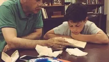 اردوغان با نوه‌اش خبرساز شد+عکس