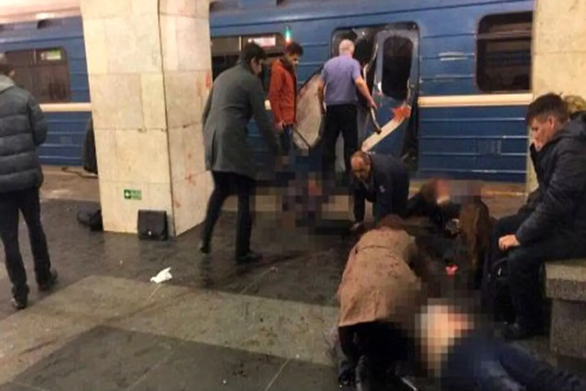 انفجار مرگبار در متروی سن‌پترزبورگ +فیلم و عکس