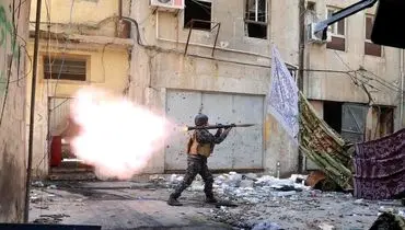 سرباز عراقی در خط مقدم نبرد با داعش در موصل