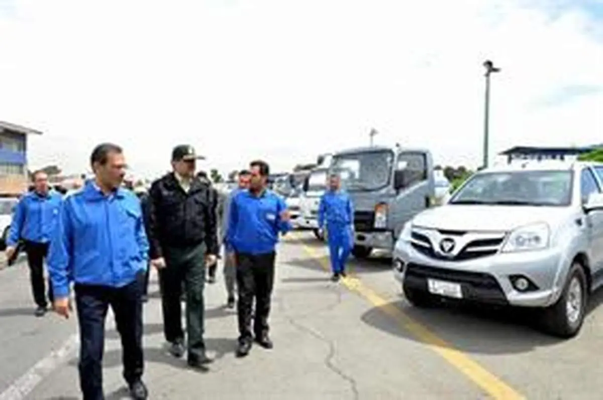 ديدار فرماندهان ارشد ناجا از ايران خودرو ديزل