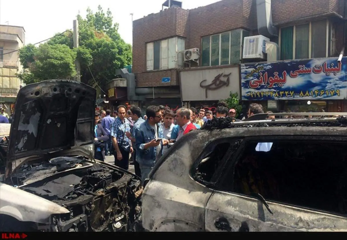 خودرو آقای بازیگر در آتش سوخت +عکس