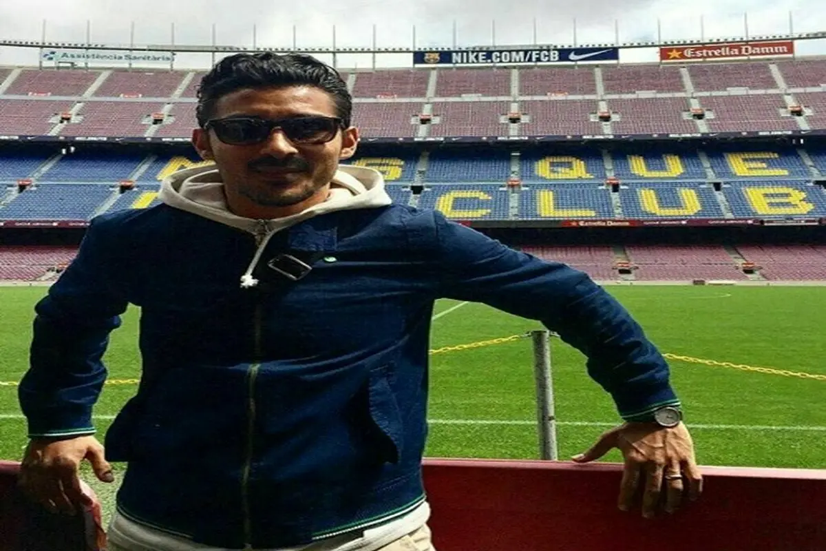 تصویری از ستاره تیم‌ملی در استادیوم بارسلونا
